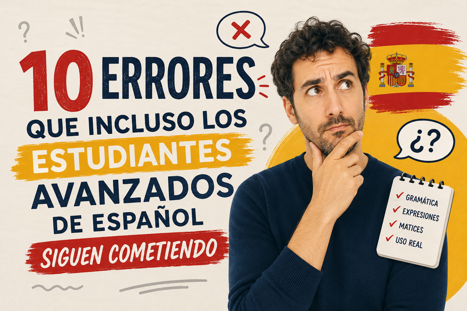 🤯 10 errores que incluso los estudiantes avanzados de español siguen cometiendo